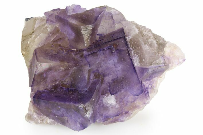 Purple Cubic Fluorite Crystal Cluster - Cave-In-Rock #260215